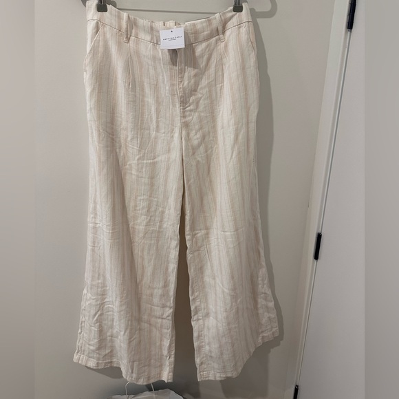 AE Striped Linen Trousers - Picture 2 of 3